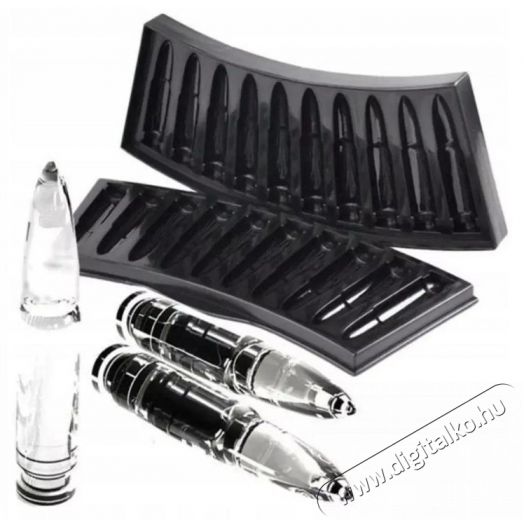 Pronett XJ5380 T&ouml;lt&eacute;ny alak&uacute; j&eacute;gkocka forma, fekete, 10 db-os Konyhai term&eacute;kek - Egy&eacute;b / Konyhai kieg&eacute;sz&iacute;tő - 529904