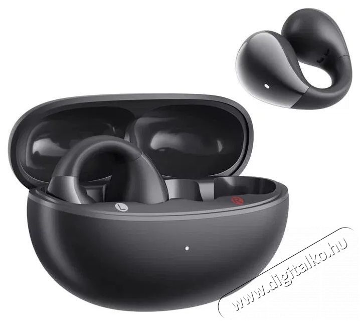 QCY QT33 AilyBuds Clear Black Audio-Video / Hifi / Multim&eacute;dia - F&uuml;l &eacute;s Fejhallgat&oacute;k - F&uuml;lhallgat&oacute; mikrofonnal / headset - 510185