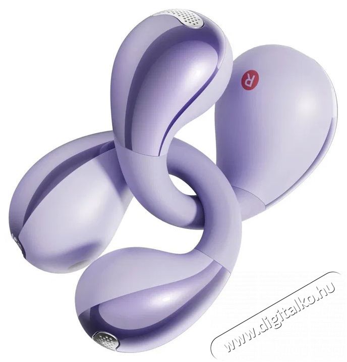 QCY QT33 AilyBuds Clear Purple Audio-Video / Hifi / Multim&eacute;dia - F&uuml;l &eacute;s Fejhallgat&oacute;k - F&uuml;lhallgat&oacute; mikrofonnal / headset - 510184