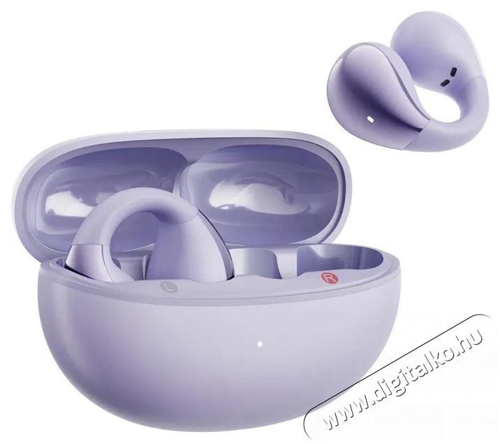 QCY QT33 AilyBuds Clear Purple Audio-Video / Hifi / Multim&eacute;dia - F&uuml;l &eacute;s Fejhallgat&oacute;k - F&uuml;lhallgat&oacute; mikrofonnal / headset - 510184