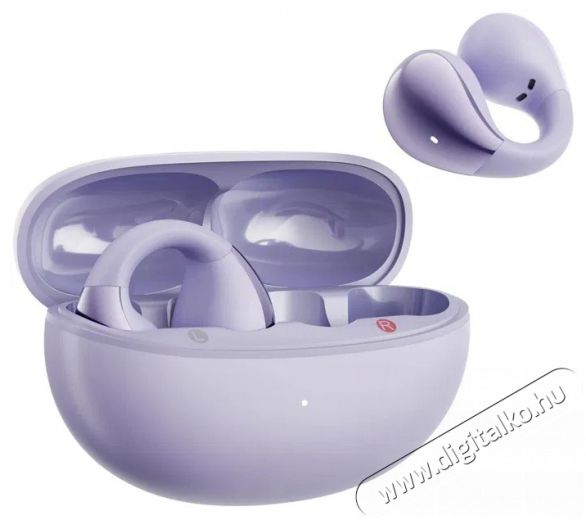 QCY QT33 AilyBuds Clear Purple Audio-Video / Hifi / Multim&eacute;dia - F&uuml;l &eacute;s Fejhallgat&oacute;k - F&uuml;lhallgat&oacute; mikrofonnal / headset - 510184