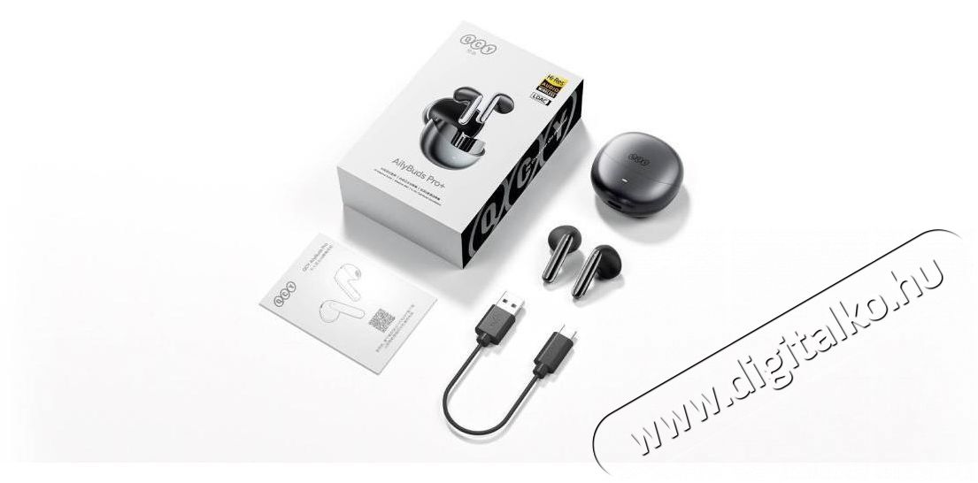 QCY HT10 PRO+ AilyBuds - fekete Audio-Video / Hifi / Multim&eacute;dia - F&uuml;l &eacute;s Fejhallgat&oacute;k - F&uuml;lhallgat&oacute; mikrofonnal / headset - 519088
