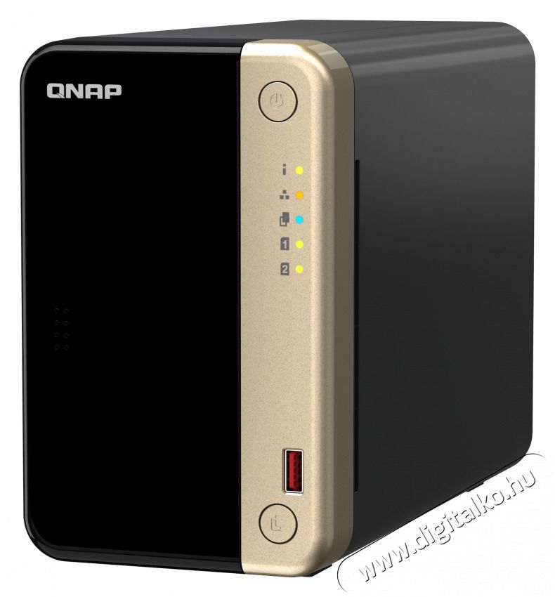 QNAP NAS 2 fi&oacute;kos Celeron N5095 4x2,9GHz, 8GB RAM, 2x2500Mbps, HDMI 2.1, 2xM.2 2280 Slot, 2xUSB3.2Gen2 - TS-264-8G Iroda &eacute;s sz&aacute;m&iacute;t&aacute;stechnika - Asztali sz&aacute;m&iacute;t&oacute;g&eacute;p - 501192
