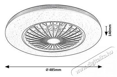 R&Aacute;BALUX Dalfon2 71330 ventil&aacute;torral H&aacute;ztart&aacute;s / Otthon / K&uuml;lt&eacute;r - Ventil&aacute;tor / L&eacute;gkondicion&aacute;l&oacute; - Fali / mennyezeti ventil&aacute;tor - 512221