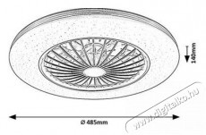 R&Aacute;BALUX Dalfon2 71330 ventil&aacute;torral H&aacute;ztart&aacute;s / Otthon / K&uuml;lt&eacute;r - Ventil&aacute;tor / L&eacute;gkondicion&aacute;l&oacute; - Fali / mennyezeti ventil&aacute;tor - 512221