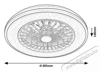 R&Aacute;BALUX Dalfon2 71331 ventil&aacute;torral H&aacute;ztart&aacute;s / Otthon / K&uuml;lt&eacute;r - Ventil&aacute;tor / L&eacute;gkondicion&aacute;l&oacute; - Fali / mennyezeti ventil&aacute;tor - 512223
