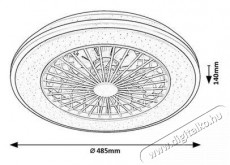 R&Aacute;BALUX Dalfon2 71331 ventil&aacute;torral H&aacute;ztart&aacute;s / Otthon / K&uuml;lt&eacute;r - Ventil&aacute;tor / L&eacute;gkondicion&aacute;l&oacute; - Fali / mennyezeti ventil&aacute;tor - 512223