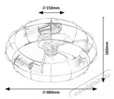 R&Aacute;BALUX 71043 Cadmus H&aacute;ztart&aacute;s / Otthon / K&uuml;lt&eacute;r - Ventil&aacute;tor / L&eacute;gkondicion&aacute;l&oacute; - Fali / mennyezeti ventil&aacute;tor - 512219