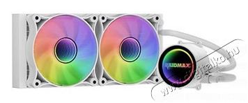 Raidmax INFINITA LS240 240mm ARGB feh&eacute;r v&iacute;zhűt&eacute;ses processzor hűtő Iroda &eacute;s sz&aacute;m&iacute;t&aacute;stechnika - Sz&aacute;m&iacute;t&oacute;g&eacute;p tartoz&eacute;k - Ventil&aacute;tor - 507384