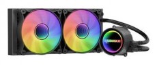 Raidmax INFINITA LS240 240mm ARGB fekete vízhűtéses processzor hűtő Iroda és számítástechnika - Számítógép tartozék - Ventilátor - 507383