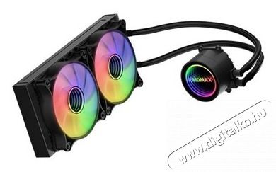 Raidmax INFINITA LS240 240mm ARGB fekete v&iacute;zhűt&eacute;ses processzor hűtő Iroda &eacute;s sz&aacute;m&iacute;t&aacute;stechnika - Sz&aacute;m&iacute;t&oacute;g&eacute;p tartoz&eacute;k - Ventil&aacute;tor - 507383