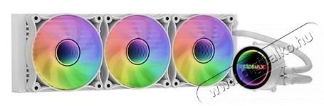 Raidmax INFINITA LS360 360mm ARGB feh&eacute;r v&iacute;zhűt&eacute;ses processzor hűtő Iroda &eacute;s sz&aacute;m&iacute;t&aacute;stechnika - Sz&aacute;m&iacute;t&oacute;g&eacute;p tartoz&eacute;k - Ventil&aacute;tor - 507386