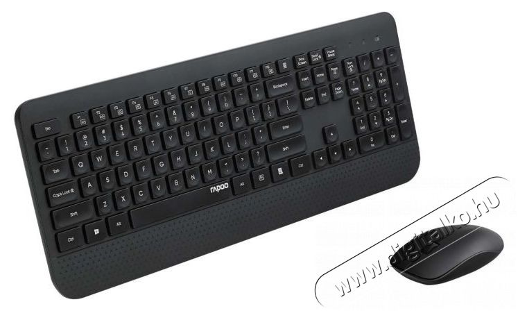 Rapoo 217476 Billentyűzet+ eg&eacute;r szett Iroda &eacute;s sz&aacute;m&iacute;t&aacute;stechnika - Billentyűzet / billentyűzet szett - Vezet&eacute;k n&eacute;lk&uuml;li - 392987