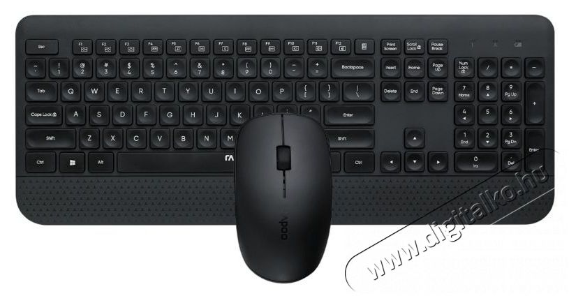 Rapoo 217476 Billentyűzet+ eg&eacute;r szett Iroda &eacute;s sz&aacute;m&iacute;t&aacute;stechnika - Billentyűzet / billentyűzet szett - Vezet&eacute;k n&eacute;lk&uuml;li - 392987