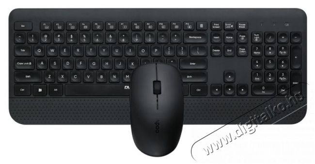 Rapoo 217476 Billentyűzet+ eg&eacute;r szett Iroda &eacute;s sz&aacute;m&iacute;t&aacute;stechnika - Billentyűzet / billentyűzet szett - Vezet&eacute;k n&eacute;lk&uuml;li - 392987