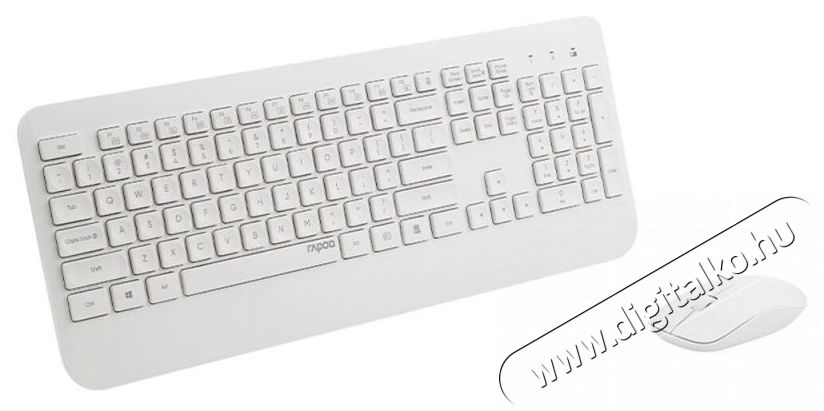 Rapoo 217477 Billentyűzet+ eg&eacute;r szett Iroda &eacute;s sz&aacute;m&iacute;t&aacute;stechnika - Billentyűzet / billentyűzet szett - Vezet&eacute;k n&eacute;lk&uuml;li - 392988