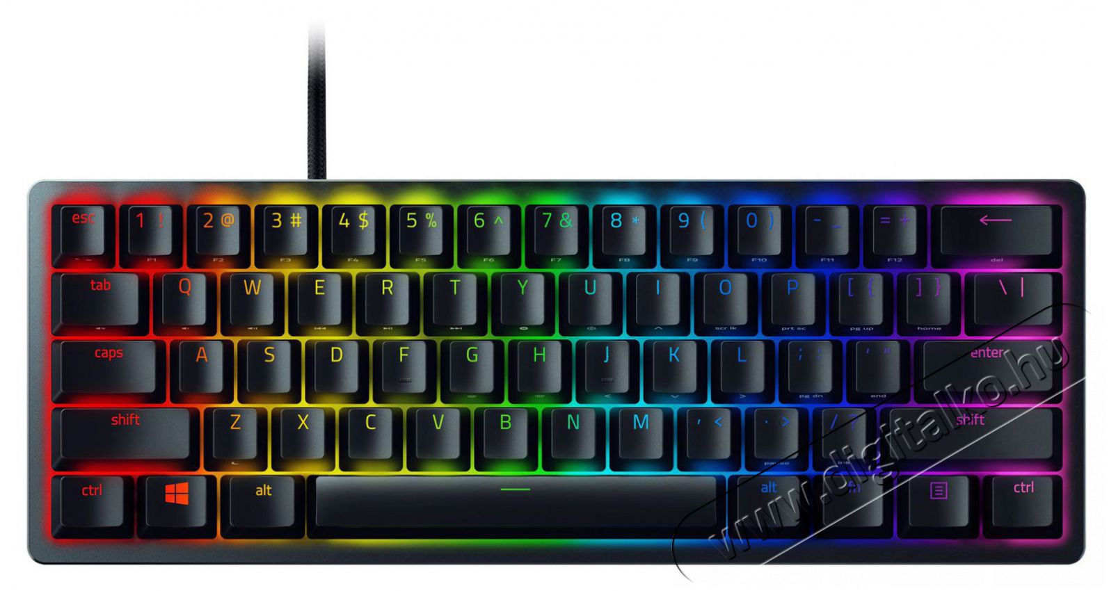 Razer Huntsman Mini Purple Switch US (RZ03-03390100-R3M1) mechanikus billentyűzet Iroda &eacute;s sz&aacute;m&iacute;t&aacute;stechnika - Billentyűzet / billentyűzet szett - Vezet&eacute;kes - 373920