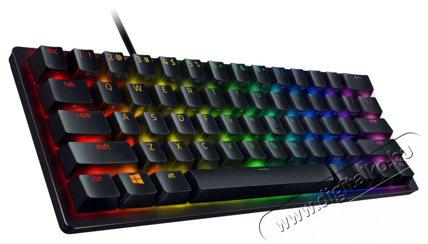 Razer Huntsman Mini Purple Switch US (RZ03-03390100-R3M1) mechanikus billentyűzet Iroda &eacute;s sz&aacute;m&iacute;t&aacute;stechnika - Billentyűzet / billentyűzet szett - Vezet&eacute;kes - 373920