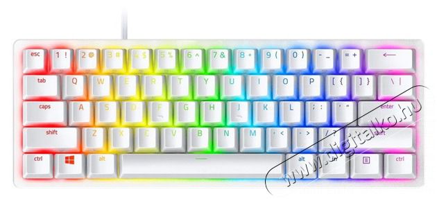 Razer Huntsman Mini Mercury Edition (Purple Switch) US RGB gamer billentyűzet Iroda &eacute;s sz&aacute;m&iacute;t&aacute;stechnika - Billentyűzet / billentyűzet szett - Vezet&eacute;kes - 440683