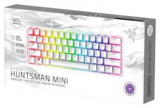 Razer Huntsman Mini Mercury Edition (Purple Switch) US RGB gamer billentyűzet Iroda &eacute;s sz&aacute;m&iacute;t&aacute;stechnika - Billentyűzet / billentyűzet szett - Vezet&eacute;kes - 440683