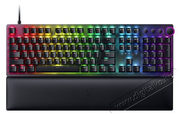 Razer Huntsman V2 (Purple Switch) US RGB fekete gamer billentyűzet Iroda &eacute;s sz&aacute;m&iacute;t&aacute;stechnika - Billentyűzet / billentyűzet szett - Vezet&eacute;kes - 440422