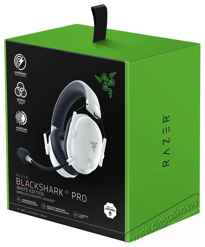 Razer Blackshark V2 Pro - White Ed. Audio-Video / Hifi / Multim&eacute;dia - F&uuml;l &eacute;s Fejhallgat&oacute;k - Fejhallgat&oacute; mikrofonnal / headset - 494255