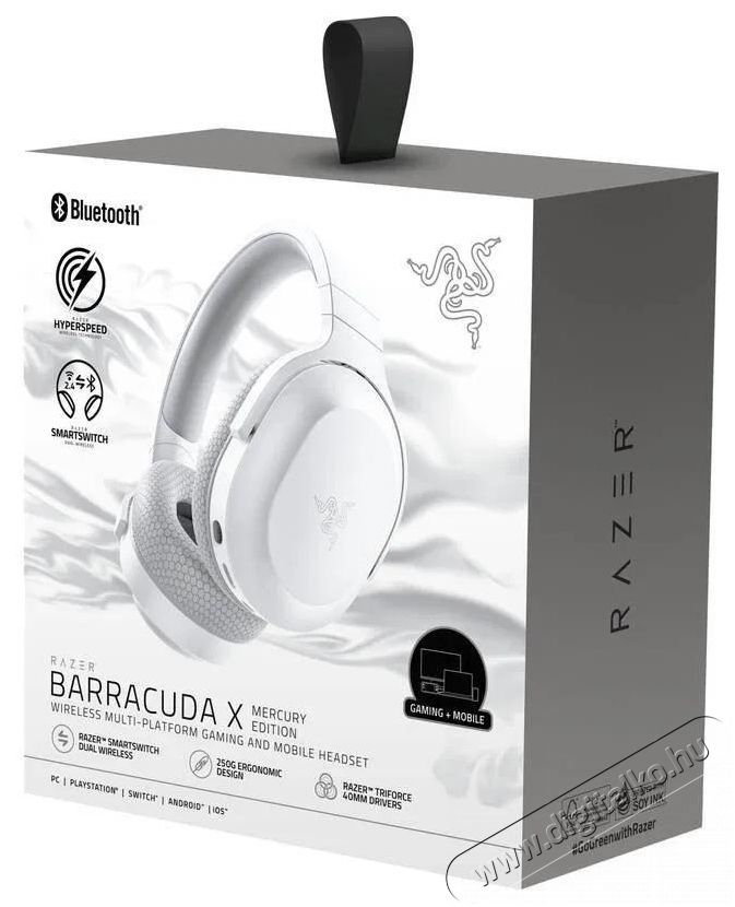 Razer Barracuda X (2022) - Mercury White Audio-Video / Hifi / Multim&eacute;dia - F&uuml;l &eacute;s Fejhallgat&oacute;k - Fejhallgat&oacute; - 510189