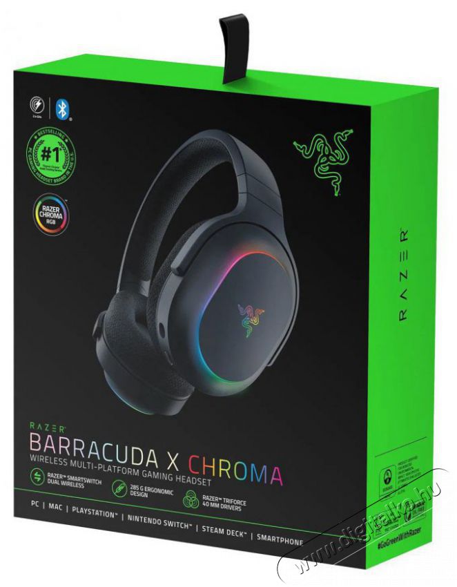 Razer Barracuda X Chroma Black Audio-Video / Hifi / Multim&eacute;dia - F&uuml;l &eacute;s Fejhallgat&oacute;k - Fejhallgat&oacute; - 510191