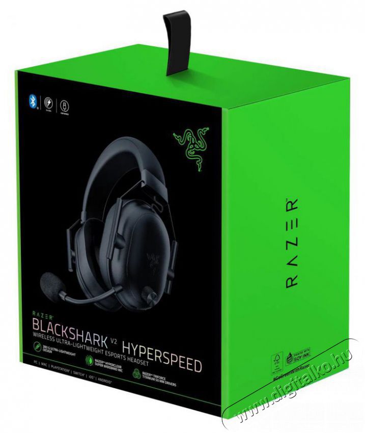 Razer BlackShark V2 HyperSpeed Audio-Video / Hifi / Multim&eacute;dia - F&uuml;l &eacute;s Fejhallgat&oacute;k - Fejhallgat&oacute; - 510187