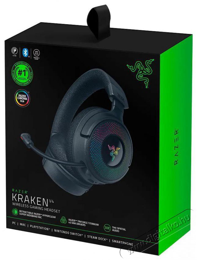 Razer Kraken V4 Audio-Video / Hifi / Multim&eacute;dia - F&uuml;l &eacute;s Fejhallgat&oacute;k - Fejhallgat&oacute; - 510197