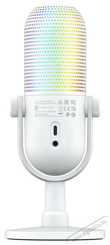 Razer Seiren V3 Chroma White Fot&oacute;-Vide&oacute; kieg&eacute;sz&iacute;tők - Mikrofon - Fot&oacute;-vide&oacute; mikrofon - 525731