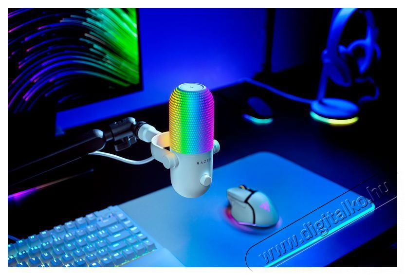 Razer Seiren V3 Chroma White Fot&oacute;-Vide&oacute; kieg&eacute;sz&iacute;tők - Mikrofon - Fot&oacute;-vide&oacute; mikrofon - 525731