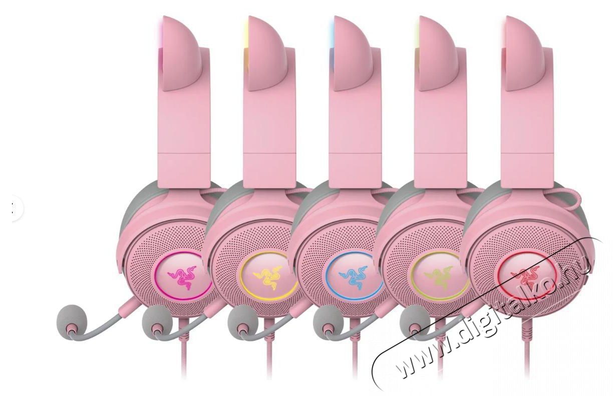 Razer Kraken Kitty Ed. V2 Pro - Quartz Fejhallgat&oacute; Audio-Video / Hifi / Multim&eacute;dia - F&uuml;l &eacute;s Fejhallgat&oacute;k - Fejhallgat&oacute; - 529924