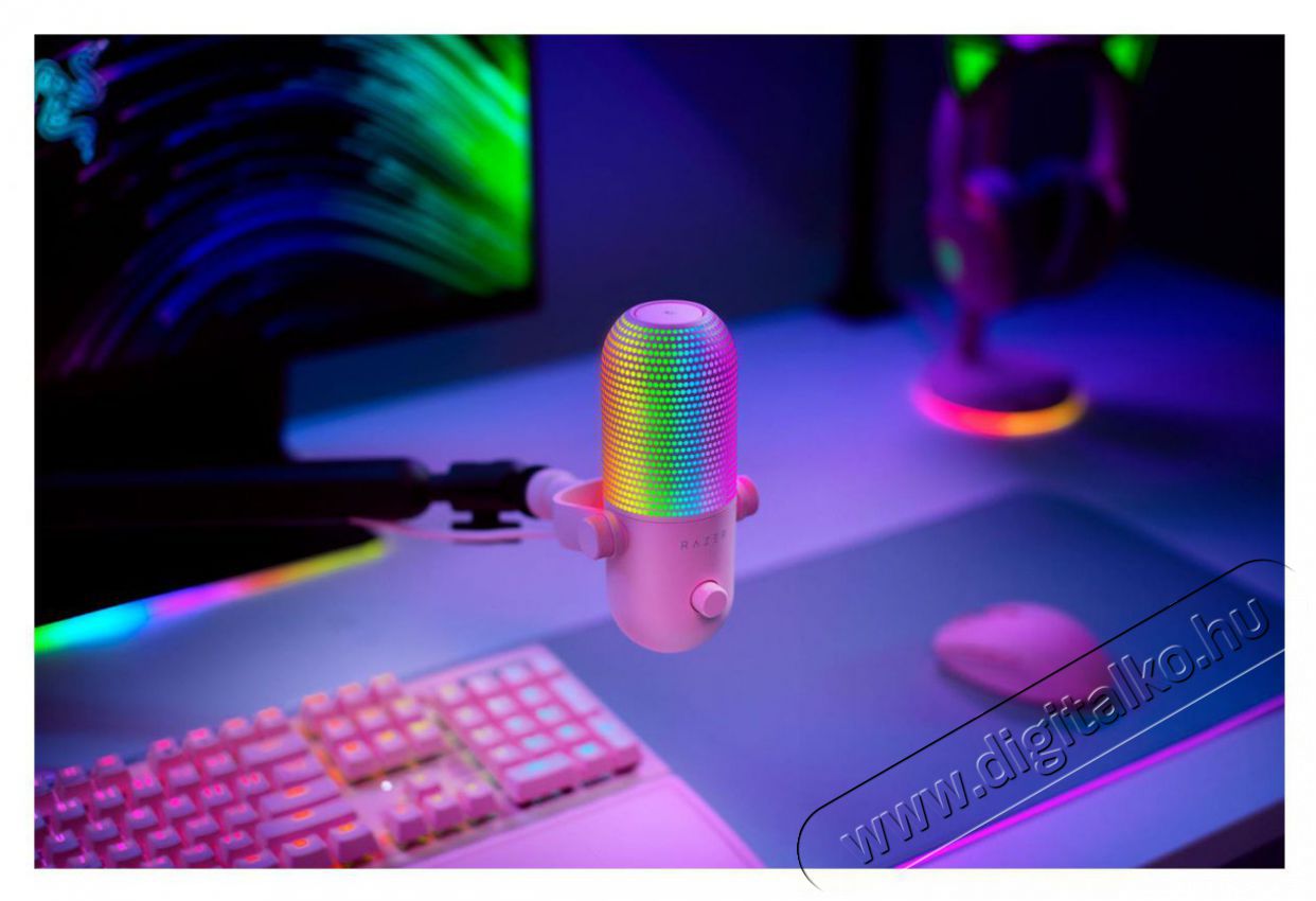 Razer Seiren V3 Chroma Quartz Fot&oacute;-Vide&oacute; kieg&eacute;sz&iacute;tők - Mikrofon - Fot&oacute;-vide&oacute; mikrofon - 525732