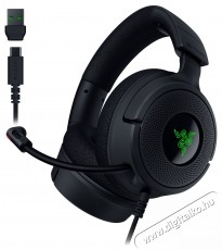 Razer Kraken V4 X vezet&eacute;kes j&aacute;t&eacute;kfejhallgat&oacute;, Razer Chroma RGB vil&aacute;g&iacute;t&aacute;s, 7.1 surround, t&ouml;bbplatformos, fekete RZ04-05180100-R3M1 Audio-Video / Hifi / Multim&eacute;dia - F&uuml;l &eacute;s Fejhallgat&oacute;k - Fejhallgat&oacute; mikrofonnal / headset - 540537