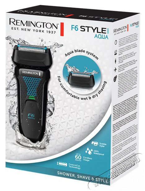 Remington F6000 StyleSeries Aqua F6 rezgők&eacute;ses borotva Sz&eacute;ps&eacute;g&aacute;pol&aacute;s / Eg&eacute;szs&eacute;g - Szőrtelen&iacute;tő / borotva - F&eacute;rfi borotva - 448901
