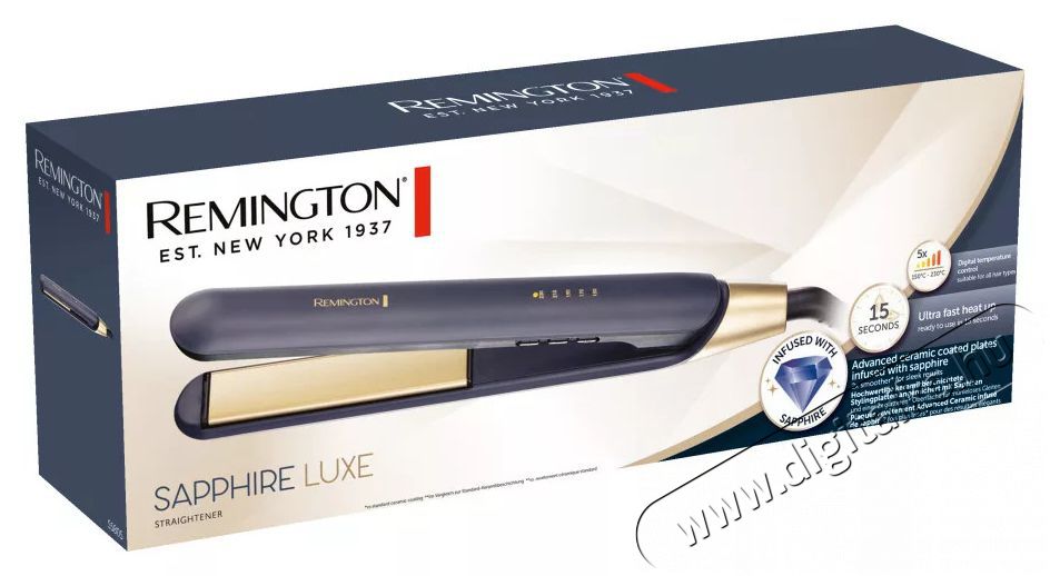 Remington S5805 Sapphire Luxe Straightener Sz&eacute;ps&eacute;g&aacute;pol&aacute;s / Eg&eacute;szs&eacute;g - Haj&aacute;pol&aacute;s - Hajvasal&oacute; / egyenes&iacute;tő - 506638