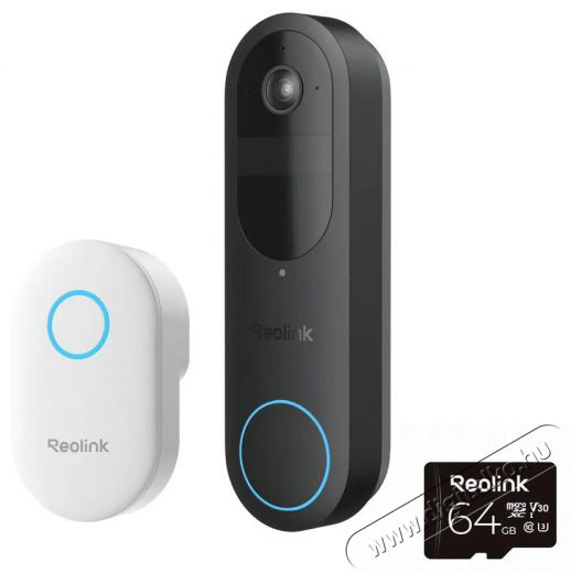 REOLINK D340B + Chime + 64GB microSD k&aacute;rtya H&aacute;ztart&aacute;s / Otthon / K&uuml;lt&eacute;r - Okos otthon - Kieg&eacute;sz&iacute;tő - 519614