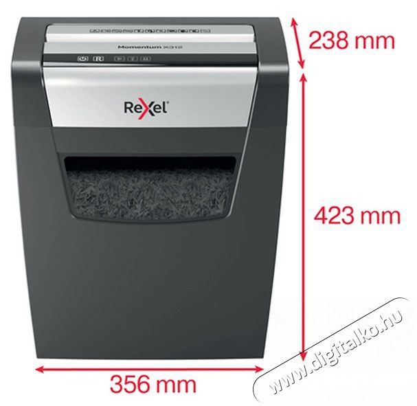 Rexel Momentum X312 iratmegsemmis&iacute;tő Iroda &eacute;s sz&aacute;m&iacute;t&aacute;stechnika - Iratmegsemmis&iacute;tő - 396067
