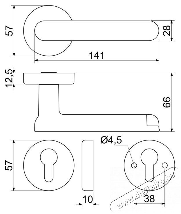Richter Czech  Smart Touch Handle H.03 H&aacute;ztart&aacute;s / Otthon / K&uuml;lt&eacute;r - Biztons&aacute;gtechnika - Kieg&eacute;sz&iacute;tő - 519734