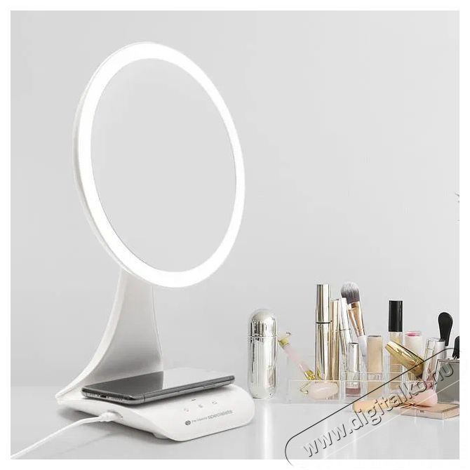 Rio Wireless charging mirror with LED light X5 Magnification Sz&eacute;ps&eacute;g&aacute;pol&aacute;s / Eg&eacute;szs&eacute;g - T&uuml;k&ouml;r - 512247