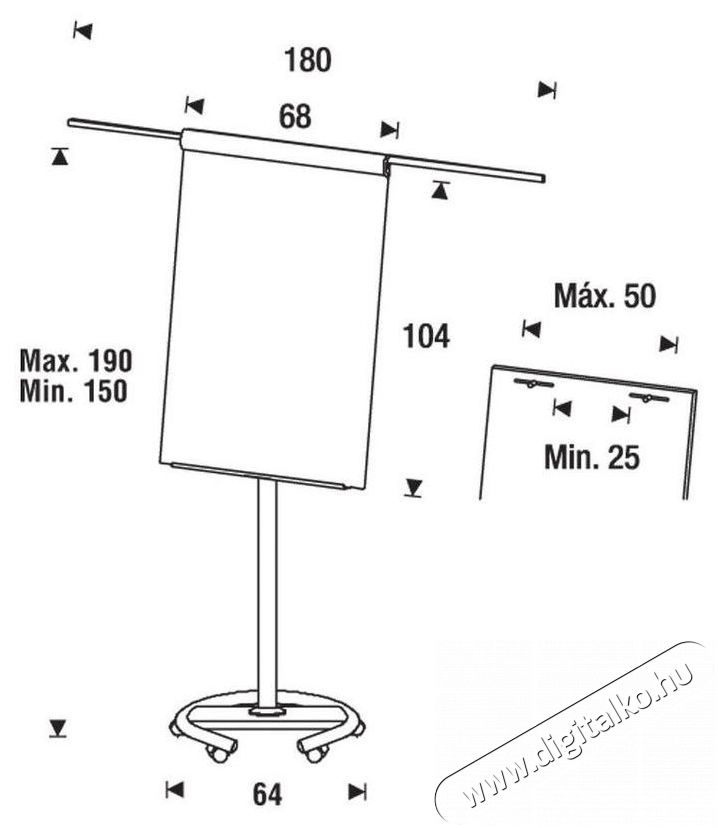 ROCADA 605V22, 104 &times; 68 cm Iroda &eacute;s sz&aacute;m&iacute;t&aacute;stechnika - Egy&eacute;b sz&aacute;m&iacute;t&aacute;stechnikai term&eacute;k - 518443