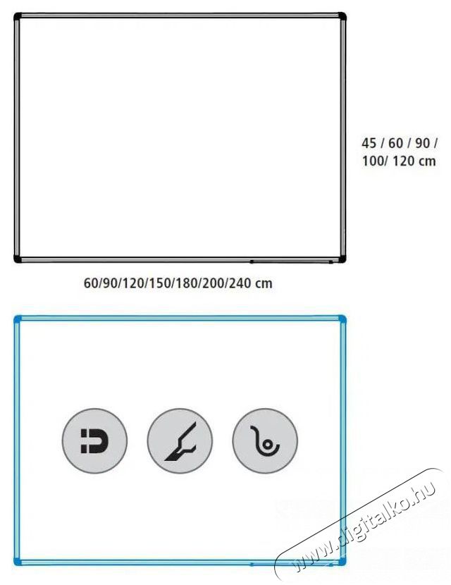 ROCADA 6402 - 90 x 60cm, lakkozottm&aacute;gneses t&aacute;bla Iroda &eacute;s sz&aacute;m&iacute;t&aacute;stechnika - Egy&eacute;b sz&aacute;m&iacute;t&aacute;stechnikai term&eacute;k - 521154