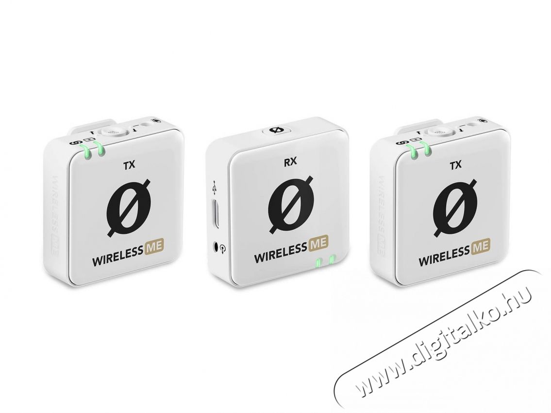 Rode Wireless ME Dual, feh&eacute;r Fot&oacute;-Vide&oacute; kieg&eacute;sz&iacute;tők - Mikrofon - Fot&oacute;-vide&oacute; mikrofon - 525780