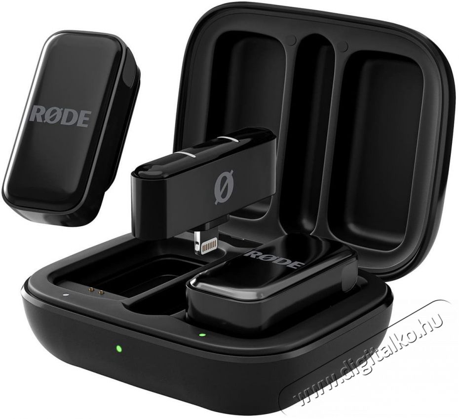 Rode Wireless Micro (Lightning, Black) Fot&oacute;-Vide&oacute; kieg&eacute;sz&iacute;tők - Mikrofon - Cs&iacute;ptetős, fej &eacute;s kitűző mikrofon - 525765