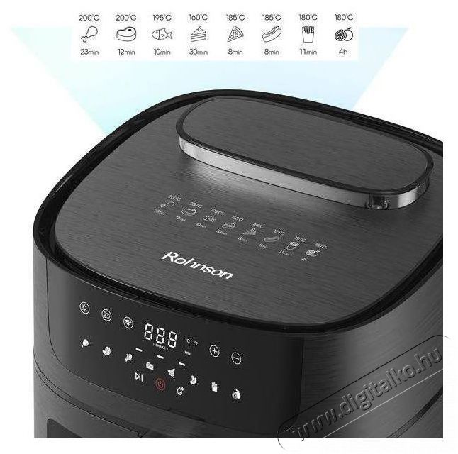 Rohnson R-2858 SmartChef XL 2 Wi-Fi 8 l Konyhai term&eacute;kek - Konyhai kisg&eacute;p (s&uuml;t&eacute;s / főz&eacute;s / hűt&eacute;s / &eacute;telk&eacute;sz&iacute;t&eacute;s) - L&eacute;gkever&eacute;ses főzőg&eacute;p / elektromos kukta / multifunkci&oacute;s s&uuml;tő - 504841