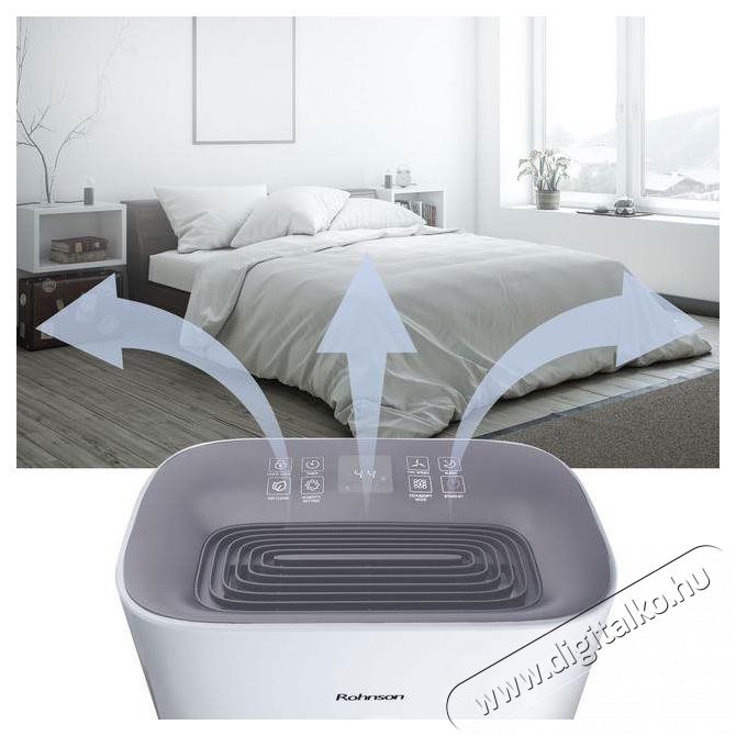 Rohnson R-9916W Genius 16 Wi-Fi ION and UV-C Sz&eacute;ps&eacute;g&aacute;pol&aacute;s / Eg&eacute;szs&eacute;g - L&eacute;gtiszt&iacute;t&oacute; / p&aacute;r&aacute;s&iacute;t&oacute; / p&aacute;r&aacute;tlan&iacute;t&oacute; - P&aacute;ramentes&iacute;tő - 504838