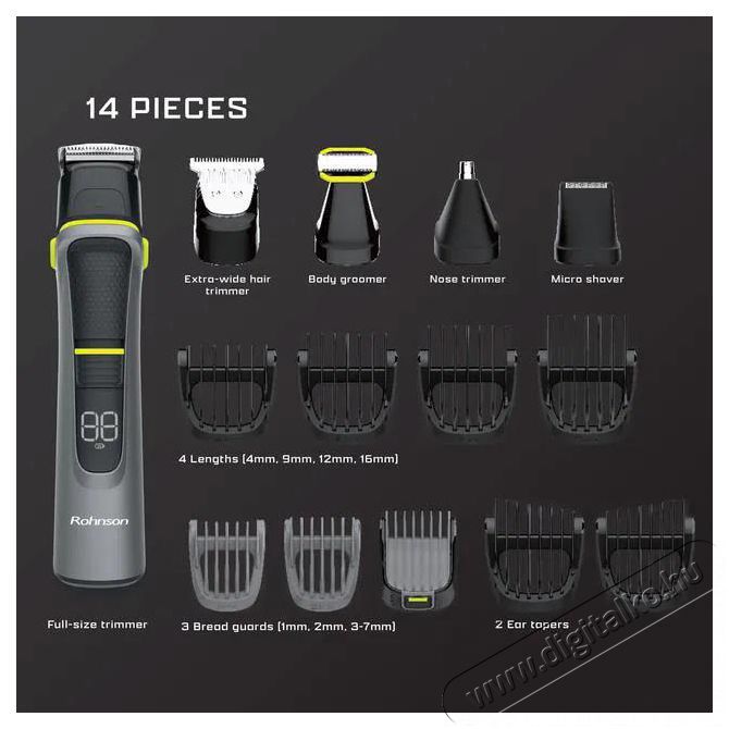 Rohnson R-1022 Sz&eacute;ps&eacute;g&aacute;pol&aacute;s / Eg&eacute;szs&eacute;g - Haj&aacute;pol&aacute;s - Haj / szak&aacute;ll v&aacute;g&oacute;, ny&iacute;r&oacute; - 510656