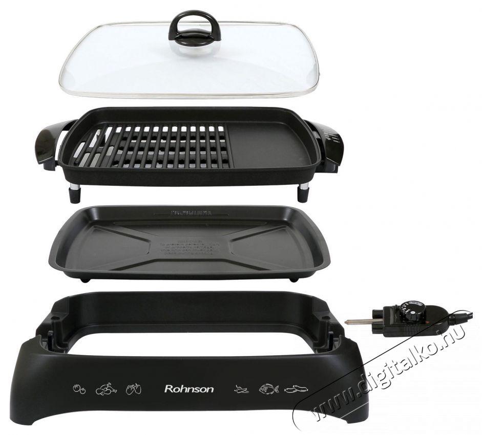 Rohnson R-250 Konyhai term&eacute;kek - Konyhai kisg&eacute;p (s&uuml;t&eacute;s / főz&eacute;s / hűt&eacute;s / &eacute;telk&eacute;sz&iacute;t&eacute;s) - Kontakt grill s&uuml;tő / s&uuml;tőlap - 521282