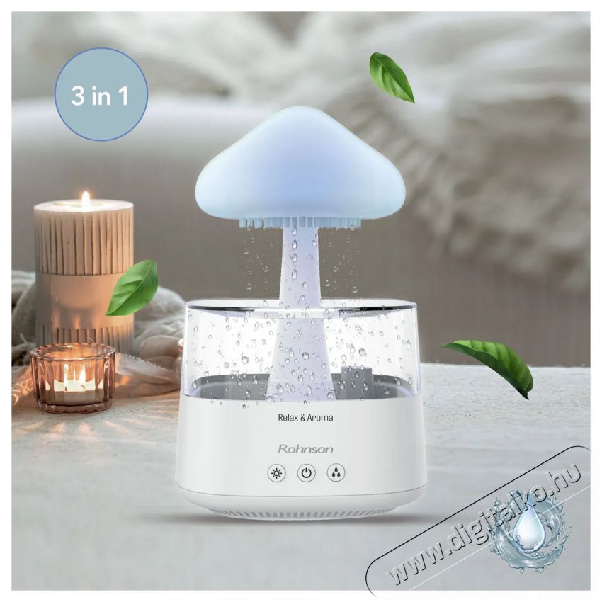 Rohnson R-9519 Relax and Aroma 2in1 Sz&eacute;ps&eacute;g&aacute;pol&aacute;s / Eg&eacute;szs&eacute;g - L&eacute;gtiszt&iacute;t&oacute; / p&aacute;r&aacute;s&iacute;t&oacute; / p&aacute;r&aacute;tlan&iacute;t&oacute; - P&aacute;r&aacute;s&iacute;t&oacute; - 521218